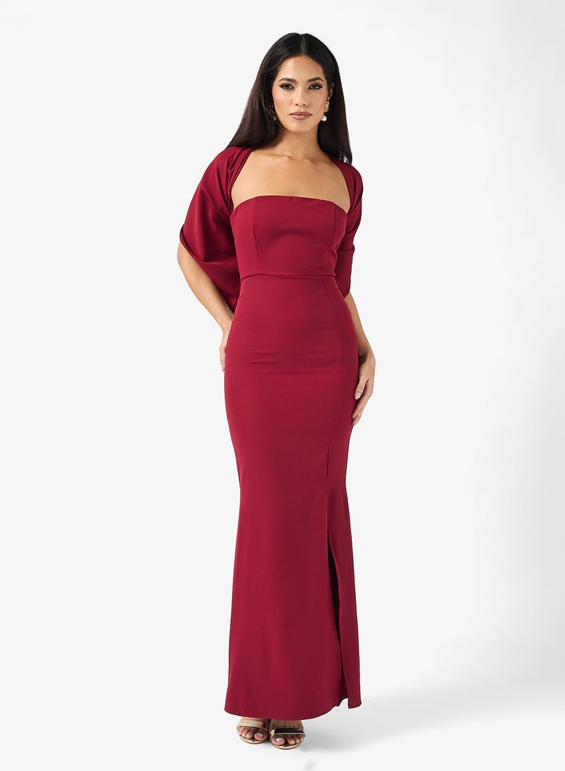 ايلا ليمتد اديشن فستان بكتف مكشوف بفتحة - Image 4