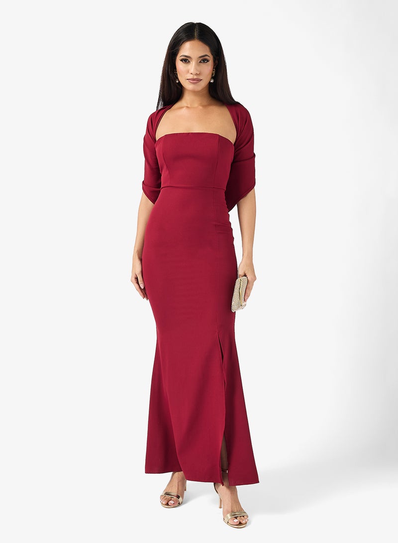 ايلا ليمتد اديشن فستان بكتف مكشوف بفتحة - Image 1