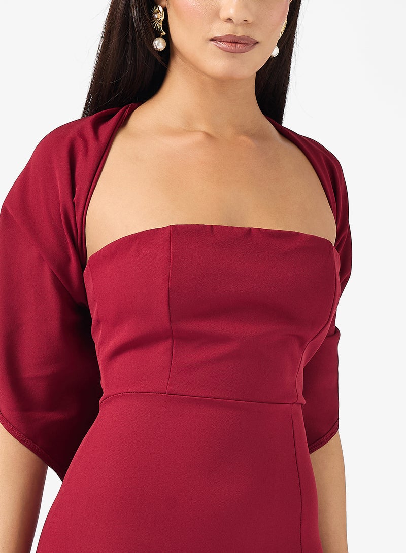 ايلا ليمتد اديشن فستان بكتف مكشوف بفتحة - Image 3