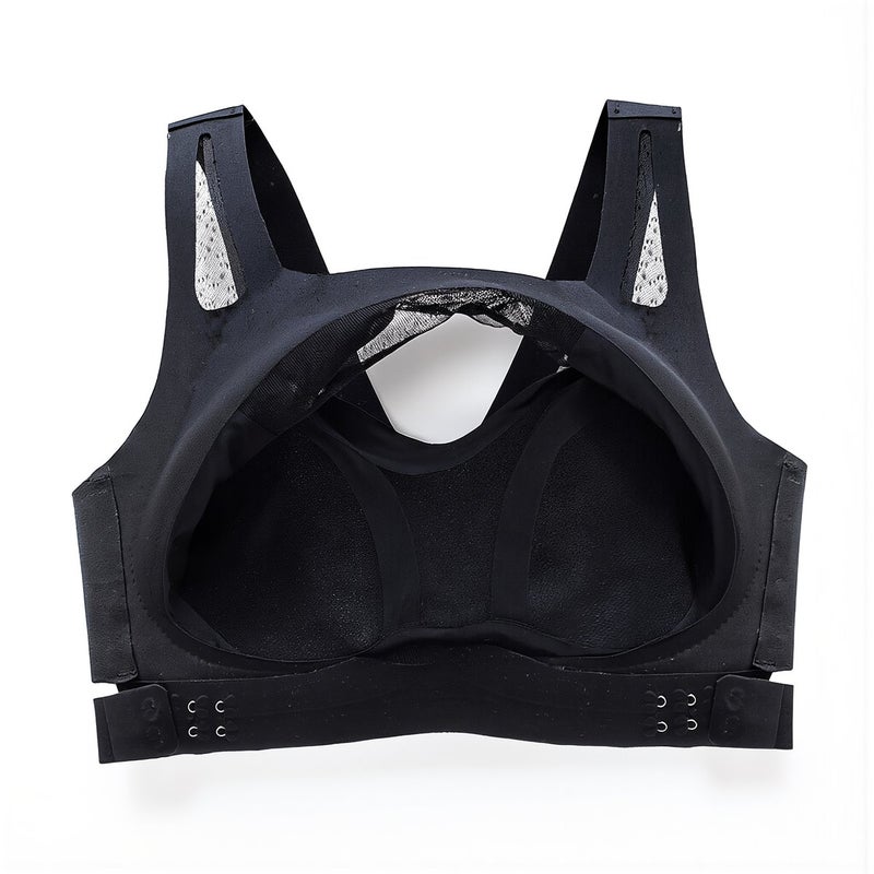 Long Lasting Durable Seamless Bra No Deform Reusable M Black - Image 4