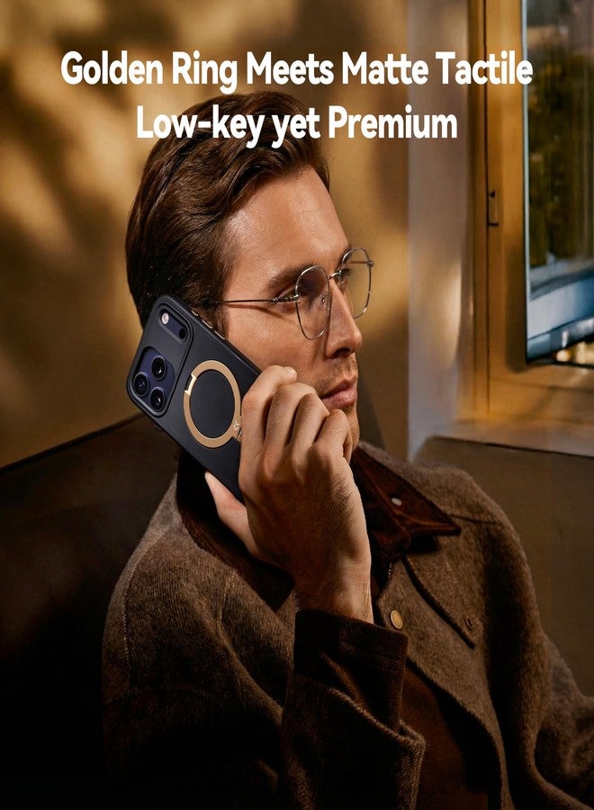 جراب CASEKOO Midnight Black مصمم خصيصًا لهاتف iPhone 17 Pro مع حامل مغناطيسي دوار [حماية عسكرية تصل إلى 16 قدمًا] [حافة مانعة للانزلاق] [متوافق مع MagSafe] حامل MagicStand 360 لهاتف iPhone 17 Pro مع حامل 6.3 بوصة - Image 2