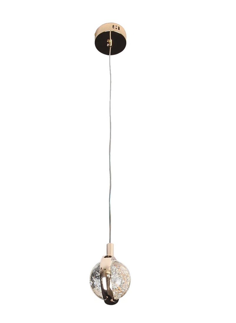 C M E Single Golden Pendant Crystal with 3 Lights  - Image 2
