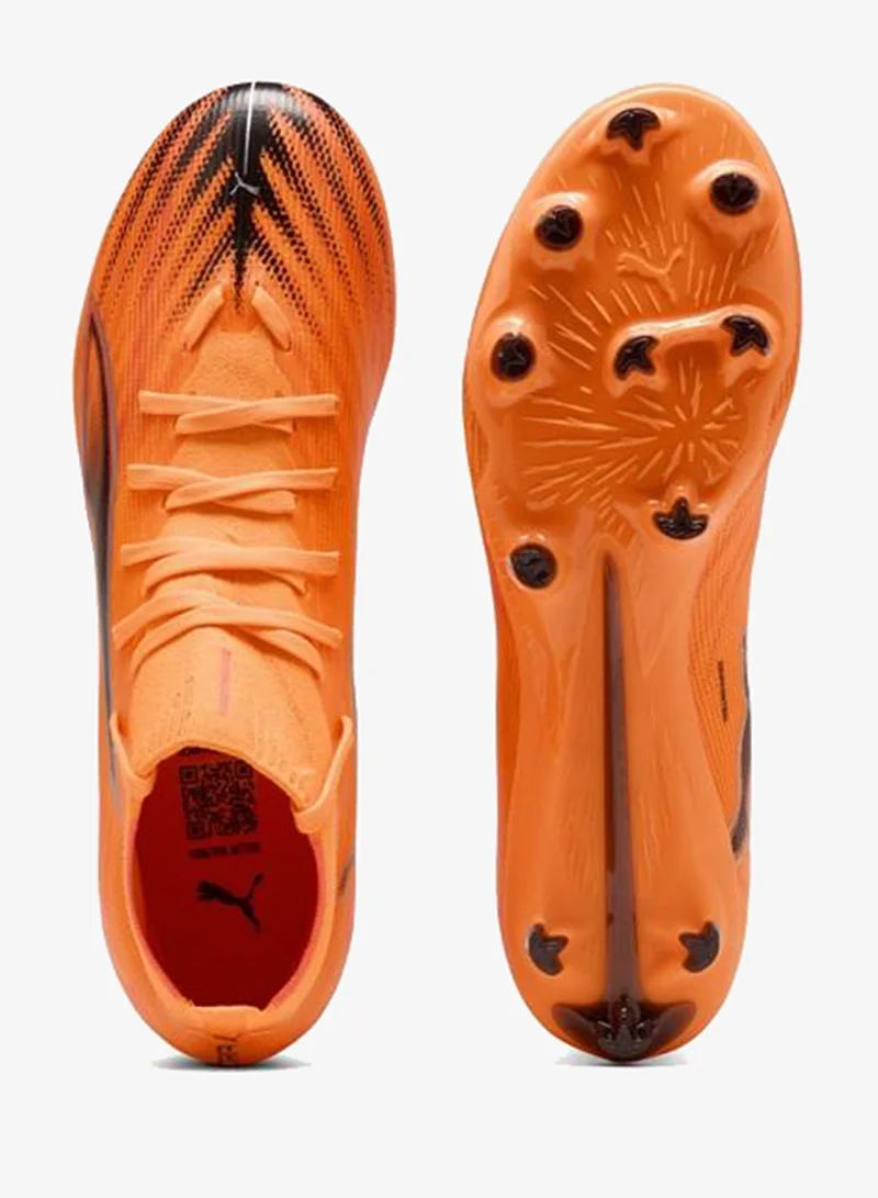 Puma Heat Fire-PUMA Black-Glowing Red ULTRA 6 MATCH+ FG/AG Football Boots Unisex for Men | Best Price UAE