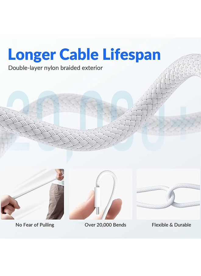 An 60W USB C to C Woven Charging Cable, Fast Charger Cable, Compatible with iPhone 15/16,15/16 Pro,15/16 Plus,15/16 Pro Max, Laptops and Lot More - 1 Meter  - Image 4