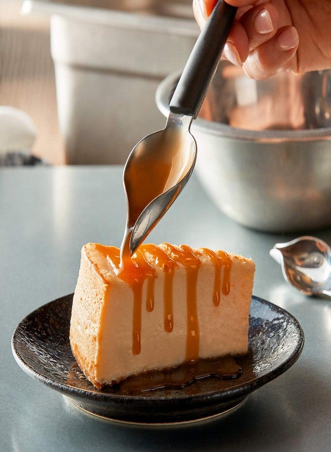 ام ال او ال ام طقم ملاعق تزيين الرسم مكون من قطعتين، طقم ملاعق وشوكات غمس الشوكولاتة مكون من 3 قطع - Image 2