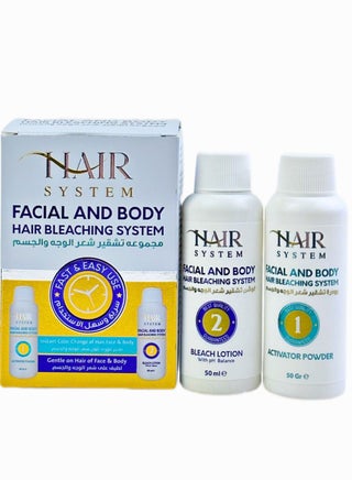 Facial And Body Hair Bleaching System
