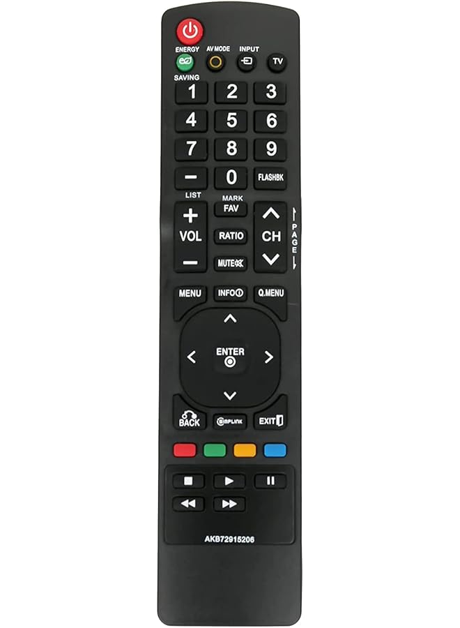 The Bros AKB72915206 Replaced Remote Control Fit for LG LCD LED 26LD352C 42LX6500 26LD350 26LD350C 26LD350CUA 47LX6500 55LX6500 42LD420 42LD450 42LD450C 50PK750 60PK750 42LD550 42LE5400 46LD550 - Image 1