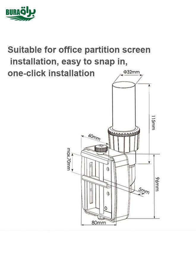 BURAQ Gibbon Mounts  Lifting and Rotating Computer Monitor Bracket Slide Rail Bracket,Model:  FE110P  - Image 4