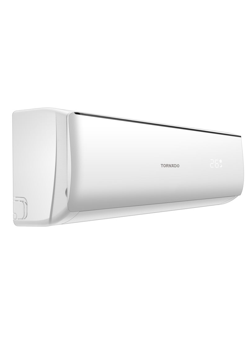 TORNADO - TORNADO 1.5 Ton Cool Split Air Conditioner, 18000 BTU, T3 Compressor, white, R410 Refrigerant, Turbo Mode, Digital Display, Golden fin, 4 Ways Swing, TH-C18AHK - Image 1