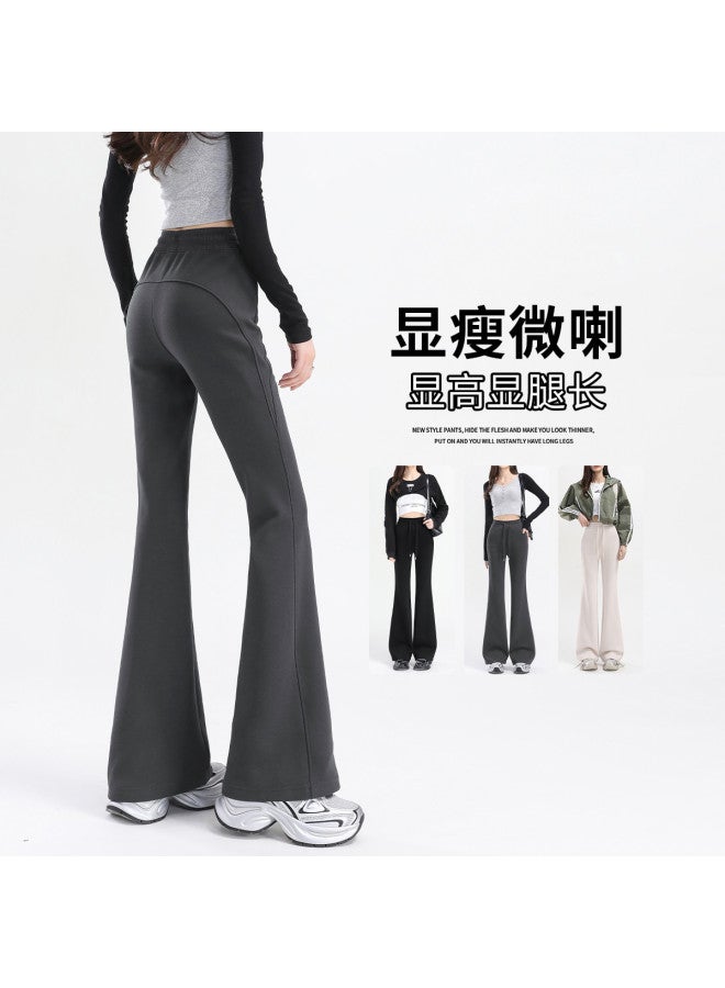 Hstyle Booty-lifting Flared Pants For Women - 2025 Spring/fall Collection, Design-forward Versatile High-waist Slim-fit Slimming Casual Trousers - Image 2