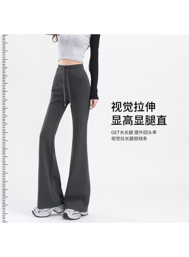 Hstyle Booty-lifting Flared Pants For Women - 2025 Spring/fall Collection, Design-forward Versatile High-waist Slim-fit Slimming Casual Trousers - Image 5