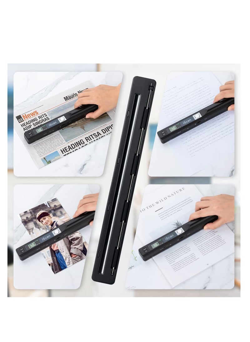 SYOSI Portable Scanner, Handheld Scanner for Business, Photo Scanner for A4 Documents, Photo, Picture, Receipts, Books, JPG/PDF Format Selection, UP to 900 DPI, with 16G SD Car - Image 2