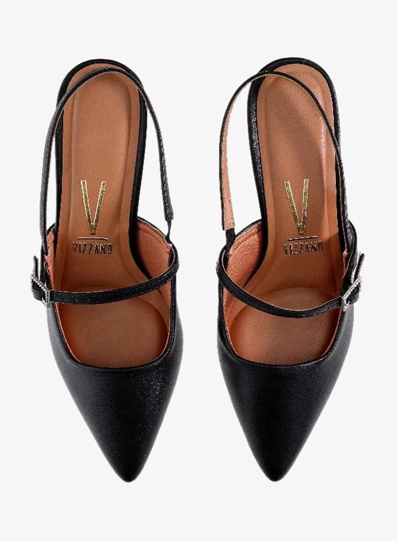 Vizzano Black Low Heels Pump for Women – Elegant Office Heel Shoes & Classic Pumps for Girls for Women | Best Price UAE