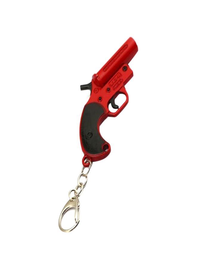 NIBEMINENT Gun Shape Key Tag Chain Red - Image 1