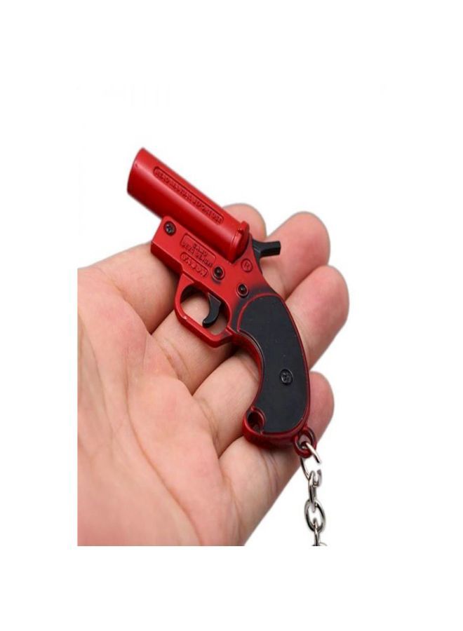NIBEMINENT Gun Shape Key Tag Chain Red - Image 2