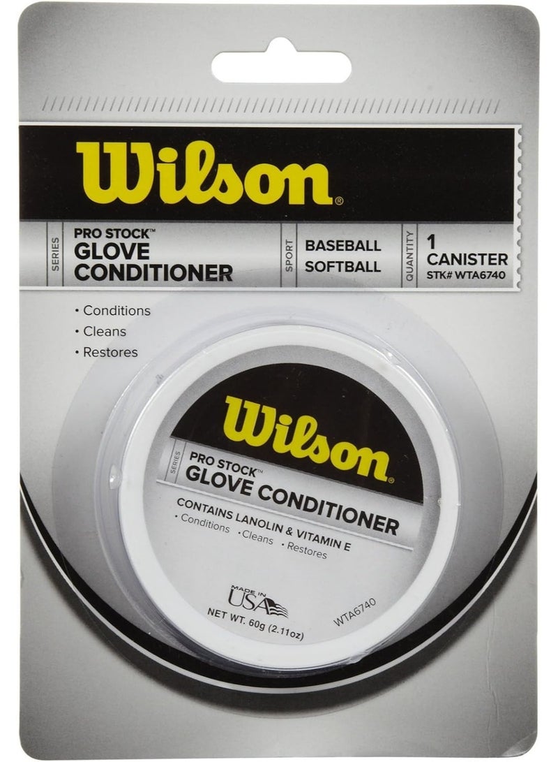 Wilson Wilson Pro Stock baseball, softball Glove Conditioner White, One Size - Image 2