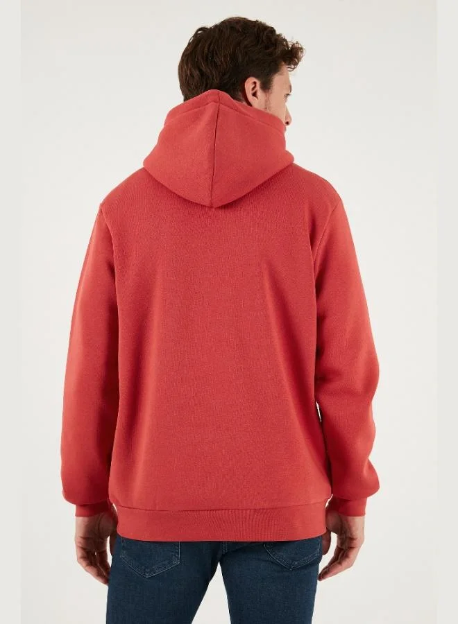 Buratti  Buratti Regular Fit Hooded Kangaroo Pocket Furry Soft Raised Sweat Men's SWEAT 5905281 for Men | Best Price UAE