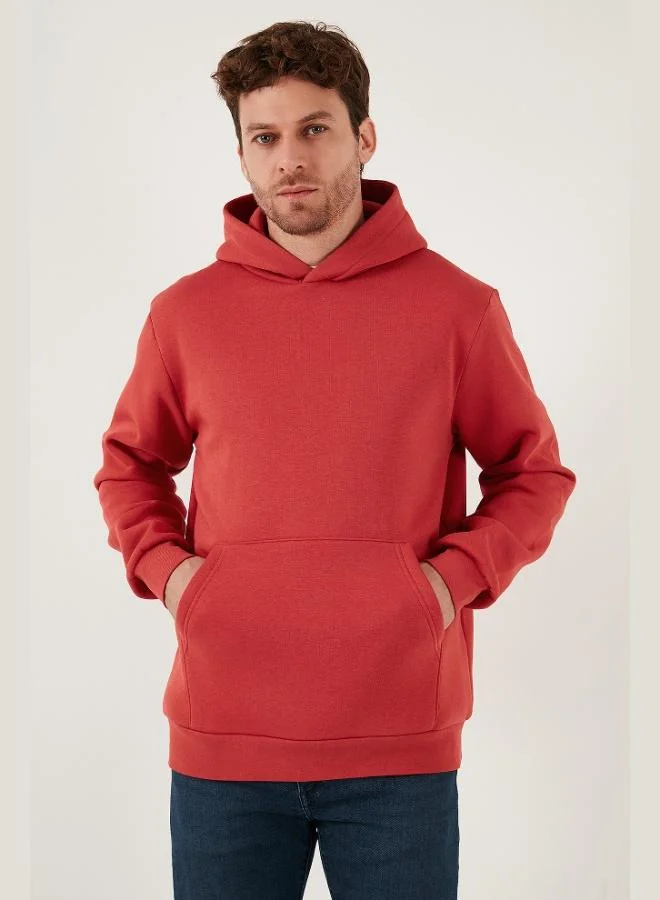 Buratti  Buratti Regular Fit Hooded Kangaroo Pocket Furry Soft Raised Sweat Men's SWEAT 5905281 for Men | Best Price UAE