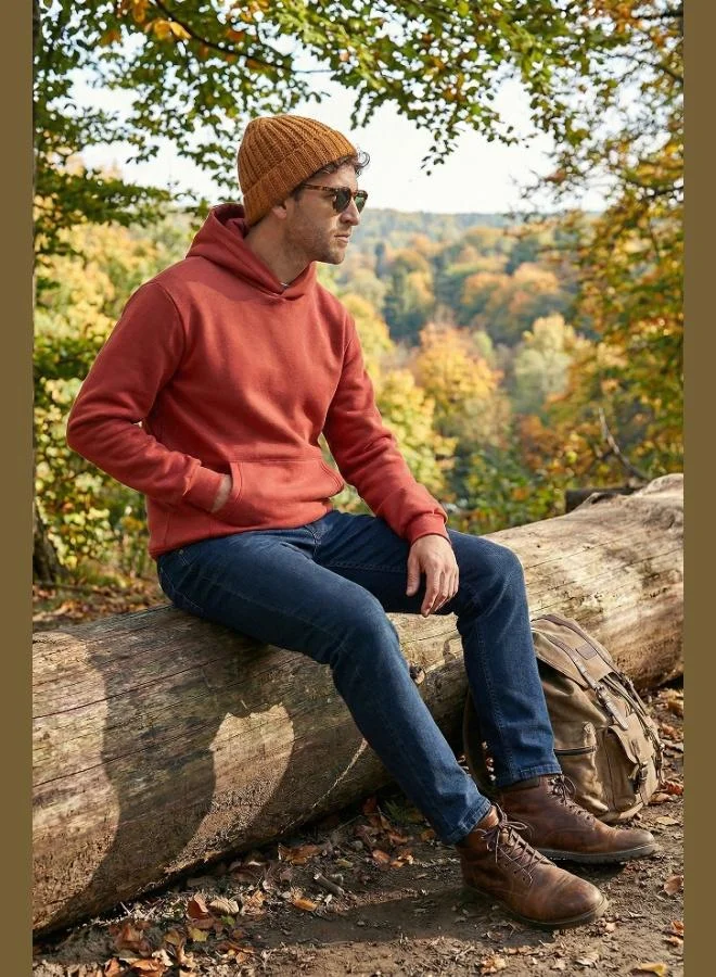 Buratti  Buratti Regular Fit Hooded Kangaroo Pocket Furry Soft Raised Sweat Men's SWEAT 5905281 for Men | Best Price UAE