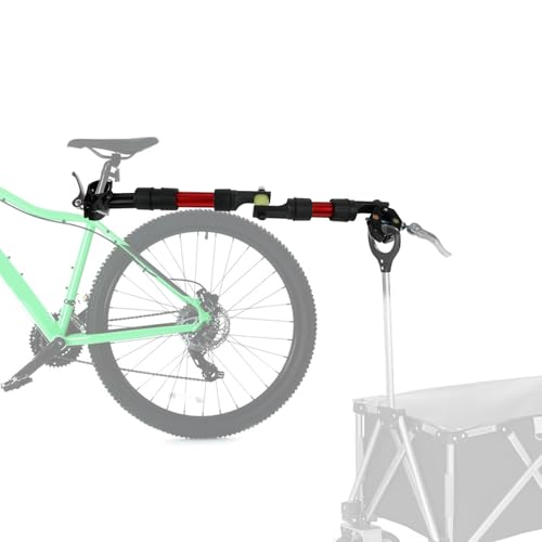 HSOKEW Universal Bike Trailer Hitch Connector - Heavy Duty Aluminum Alloy Bicycle Coupler with 360° Swivel Joint & Shock Absorber, Quick-Release Clamps for Folding Wagons, Pet Carts & Garden Trailers - Image 1