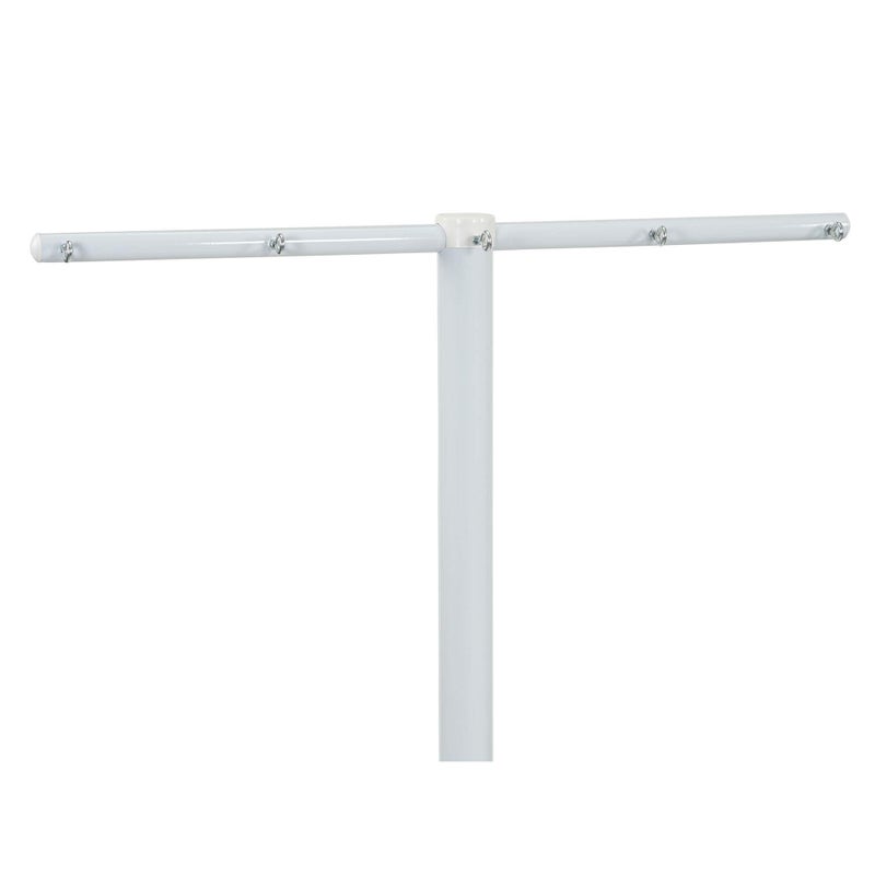 Household Essentials Mega Outdoor Clothesline Single T-Post, White - Image 1