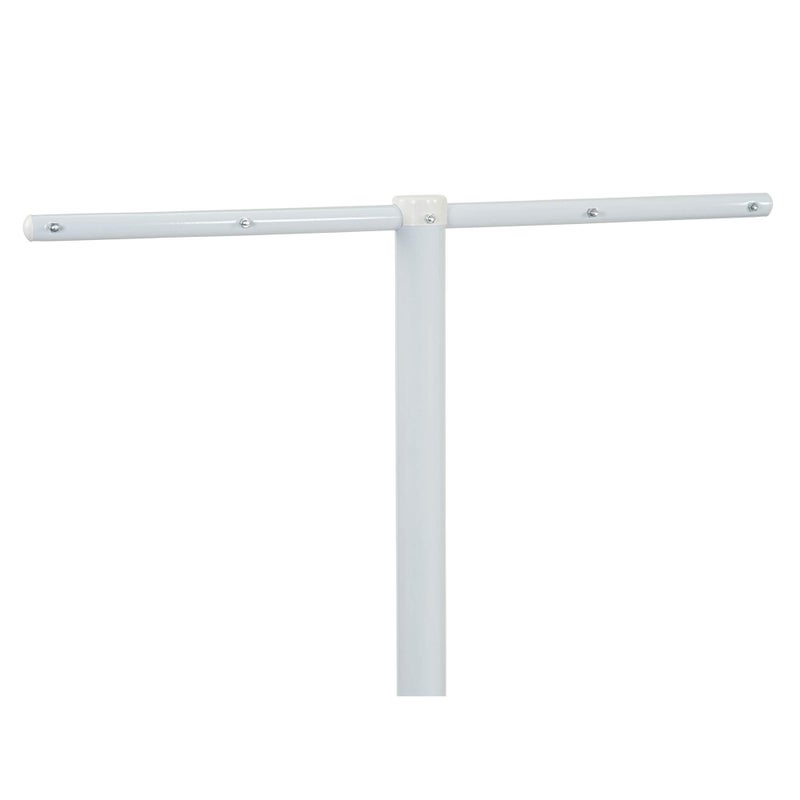 Household Essentials Mega Outdoor Clothesline Single T-Post, White - Image 5