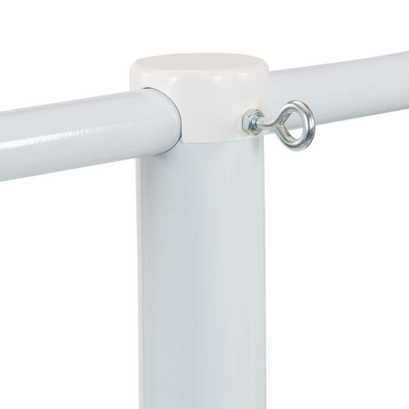 Household Essentials Mega Outdoor Clothesline Single T-Post, White - Image 3