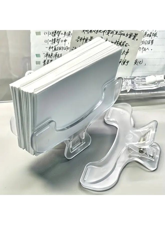 3 Transparent Book Clips For Reading Preventing Page Turning Large Sheet Music Page Holders - Image 2