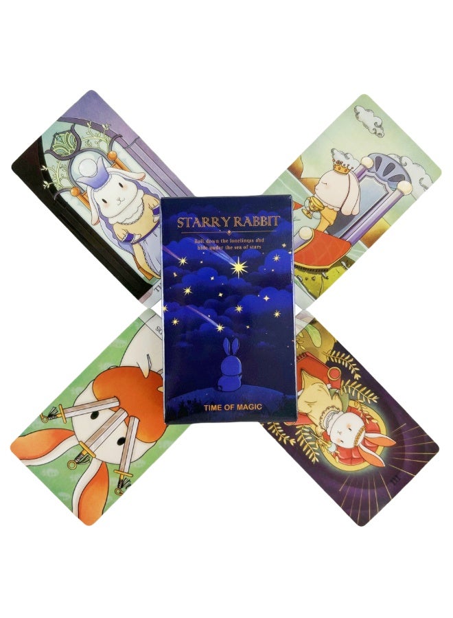 NIBEMINENT Rabbit Tarot Card Game - Travel Edition - Destiny Divination - Predict the Future - Fun and Intriguing Design - Magic Time Board Card Set - Image 4
