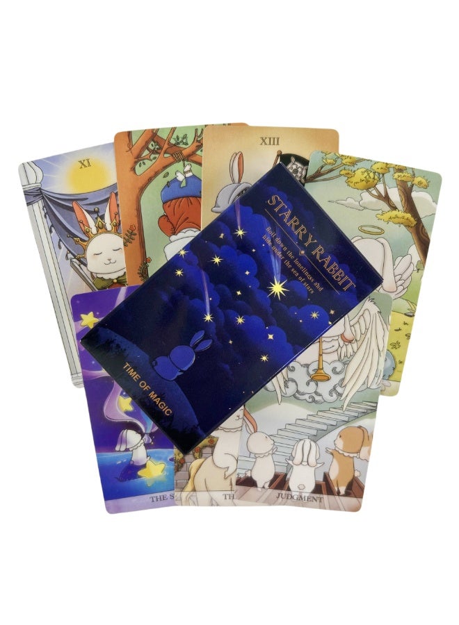 NIBEMINENT Rabbit Tarot Card Game - Travel Edition - Destiny Divination - Predict the Future - Fun and Intriguing Design - Magic Time Board Card Set - Image 3