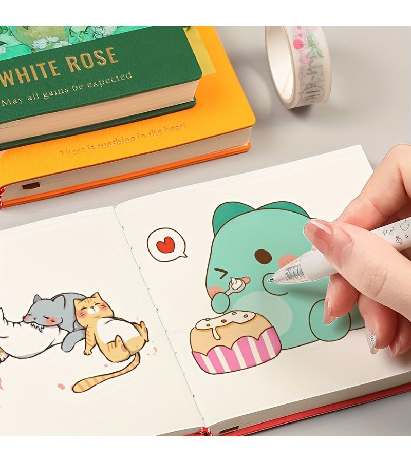 192 Pcs 4.1 X 4.1 Inch Oil Painting Notebook Mini Travel Stamping Book Check In Collection Stamp Album Square Blank Notebook Portable Diary Notebook Shenlan - Image 2