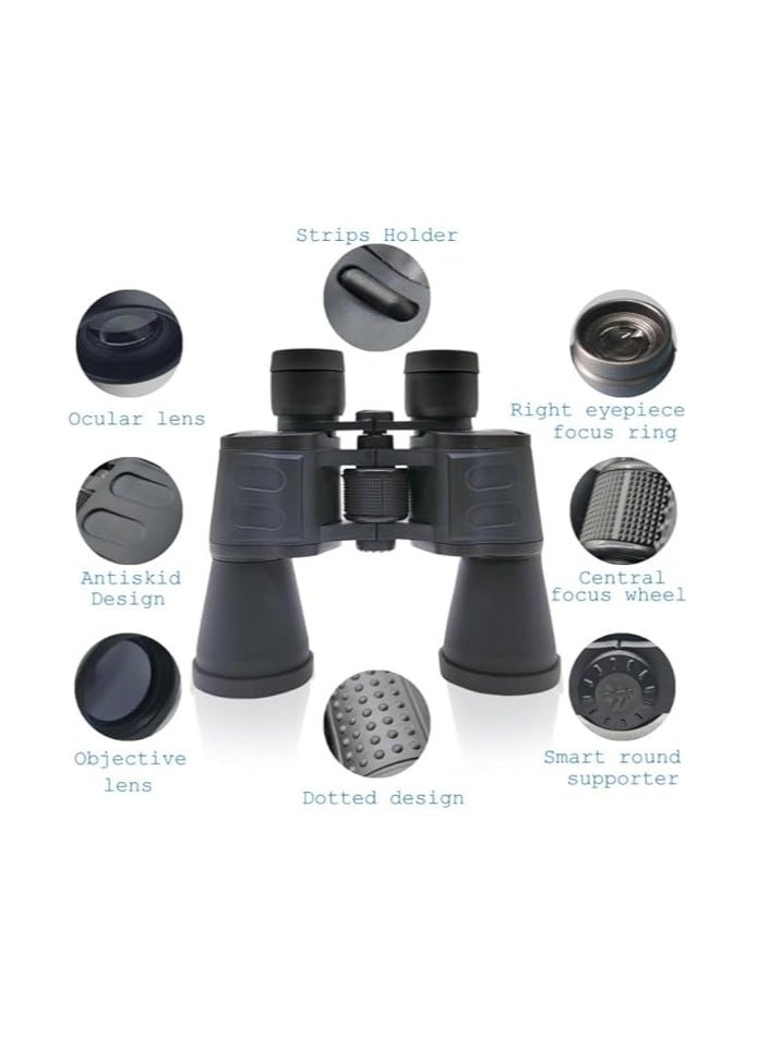 Generic Professional Telescope Binoculars with Pouch | HD Vision Adults Long Distance for Bird Watching, Sightseeing, Wildlife Trekking (Black,1-Pcs)  - Image 2