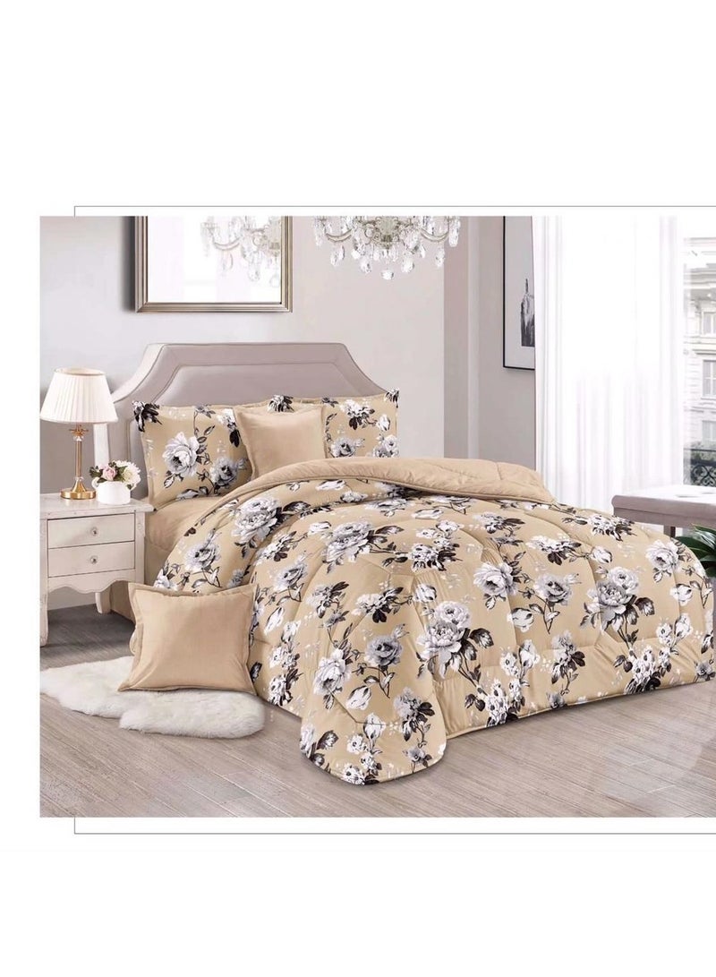 Pure cotton Comforter 6pcs set, Duvet Insert, Soft and warm   for All Season