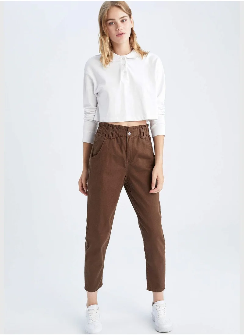 DeFacto Woman Slouchy Woven Bottom Trousers