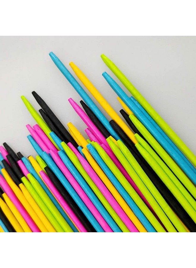 CODOHI 90Pcs Bamboo Pick Up Sticks Bamboo Classic Game 7.5 Inch Long Pickupsticks Fun Family Game Nostalgic Games - Image 4
