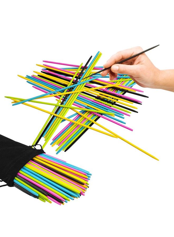 CODOHI 90Pcs Bamboo Pick Up Sticks Bamboo Classic Game 7.5 Inch Long Pickupsticks Fun Family Game Nostalgic Games - Image 5