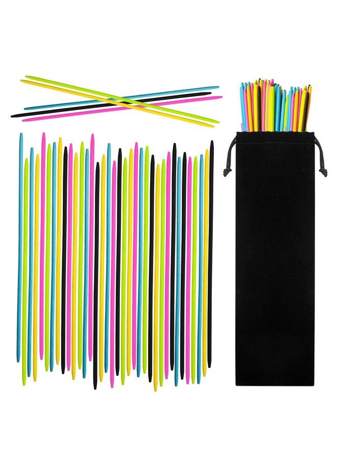 CODOHI 90Pcs Bamboo Pick Up Sticks Bamboo Classic Game 7.5 Inch Long Pickupsticks Fun Family Game Nostalgic Games - Image 1