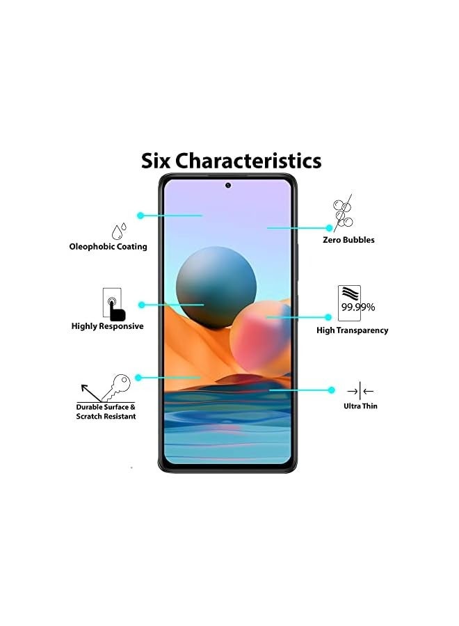 بروماس واقي شاشة متوافق مع Redmi Note 10 Pro / 10 Pro Max / Poco F3، [سهل التركيب] [صديق للحافظة] [مضاد للخدش]، [مضاد لبصمات الأصابع] - Image 3