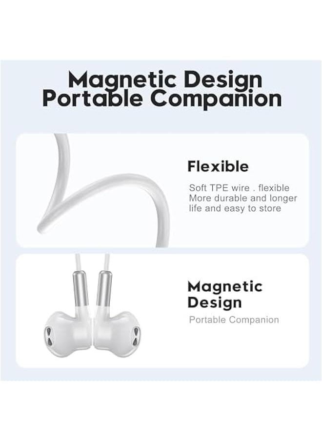 Generic USB C Headphones Compatible for Samsung Galaxy S23 Ultra S22 S21 FE S20, USB C Earphones, with Mic in-Ear Headphones Wired Earbuds, USB Type C Earphones Compatible for Pad Pro Pixel OnePlus (White)  - Image 5