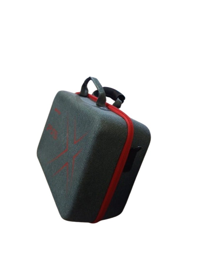 XForm PS5 Host Nylon Bag Storage Bag Can Be One Shoulder Diagonal Portable Handbag Portable Protective PS5 Console, Dual Controller and Accessories (Dark Gray) - Image 3