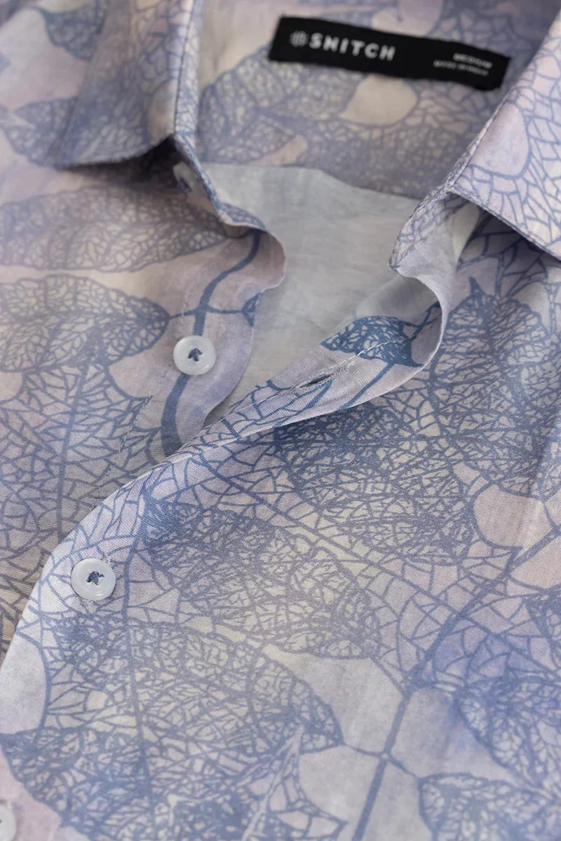 SNITCH Axel Blue Printed Shirts
