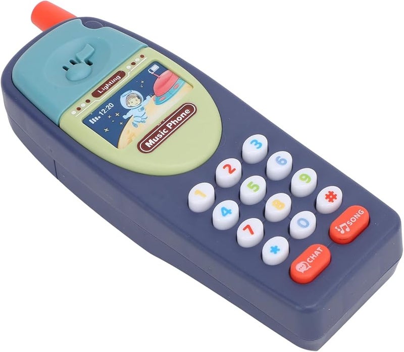 Keenso Educational Toddler Phone With Music And Functions Dark Blue - Image 2