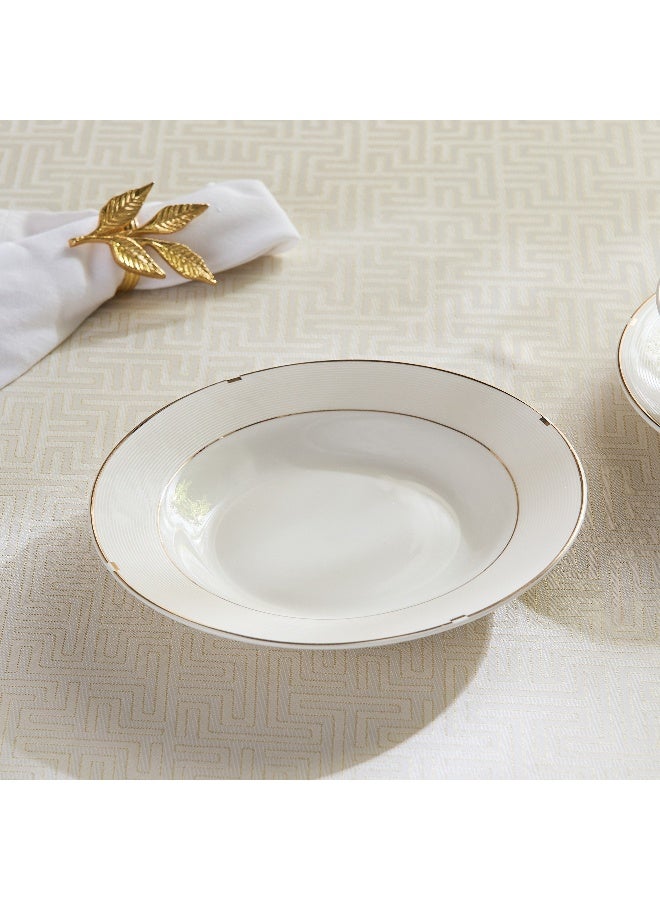 Home Box Gold Rib Soup Plate - 20 cm - Image 1