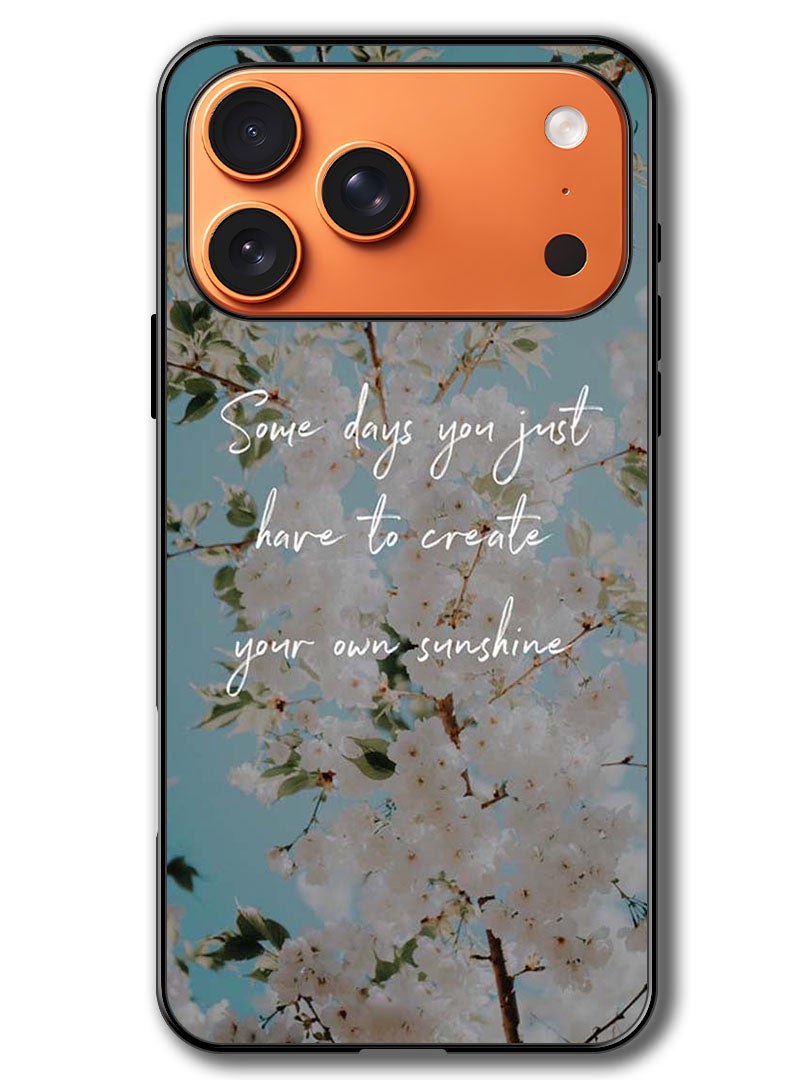 Theodor Case Compatible with Apple iPhone 17 Pro Max 6.9 Inch Protection Shockproof Bumper Cover Create your sunshine - Image 1