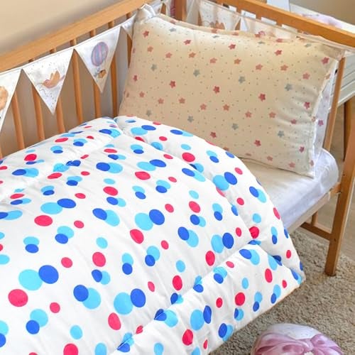 VParents Cotton Crib Sheet for New Born Baby, Soft Cotton Godadi Set for Baby, Godari Bedding Set of 5, Multicolor - Image 3