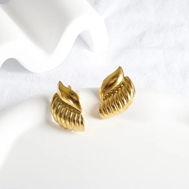 Golden Stainless Steel Earring - Image 2