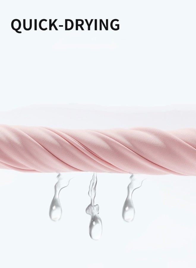 2 Packs of UV Protection Sun Gloves for Women Lightweight Breathable Anti UV Gloves with Touchscreen Fingertip  Outdoor Driving Gardening Cycling Gloves in Beige and Pink - Image 2