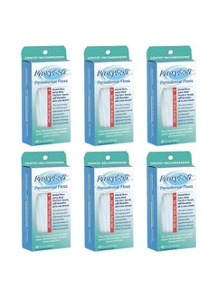Oss For Braces With Threader And Thick Proxy Brush For Daily Care Of Periodontal Disease And Gum Health - Orthodontic Flossers For Braces And Teeth, Periodontal Floss By Proxysoft, Pack Of 6