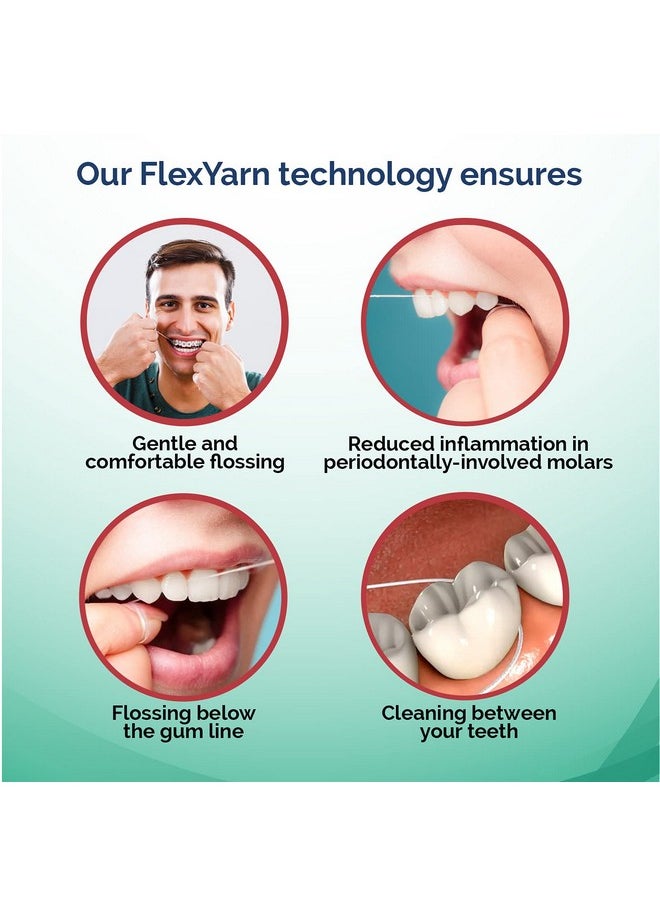 Proxysoft - Oss For Braces With Threader And Thick Proxy Brush For Daily Care Of Periodontal Disease And Gum Health - Orthodontic Flossers For Braces And Teeth, Periodontal Floss By Proxysoft, Pack Of 6 - Image 1