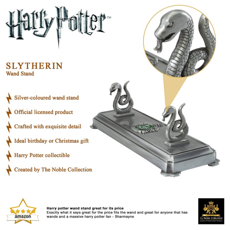 The Noble Collection Harry Potter Slytherin House Wand Stand - Image 3